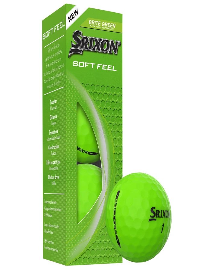 Srixon Soft Feel Brite - High Visibility Golf Balls with Ultra Soft Feel | Long Distance and Stable Trajectory | Controlled Spin and Fast Location | Orange/Red/Green - Image 4