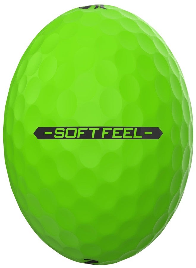 Srixon Soft Feel Brite - High Visibility Golf Balls with Ultra Soft Feel | Long Distance and Stable Trajectory | Controlled Spin and Fast Location | Orange/Red/Green - Image 3