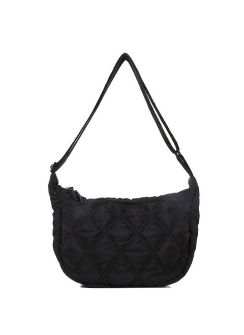 Soft Black Shoulder Bag: Stylish & Spacious Handbag for Women, Large & Roomy with Adjustable Strap - Trendy, Versatile, and Comfortable