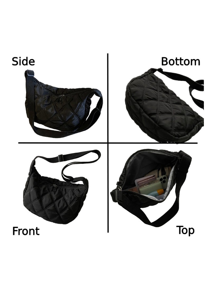 Soko Mesh Soft Black Shoulder Bag: Stylish & Spacious Handbag for Women, Large & Roomy with Adjustable Strap - Trendy, Versatile, and Comfortable  - Image 2