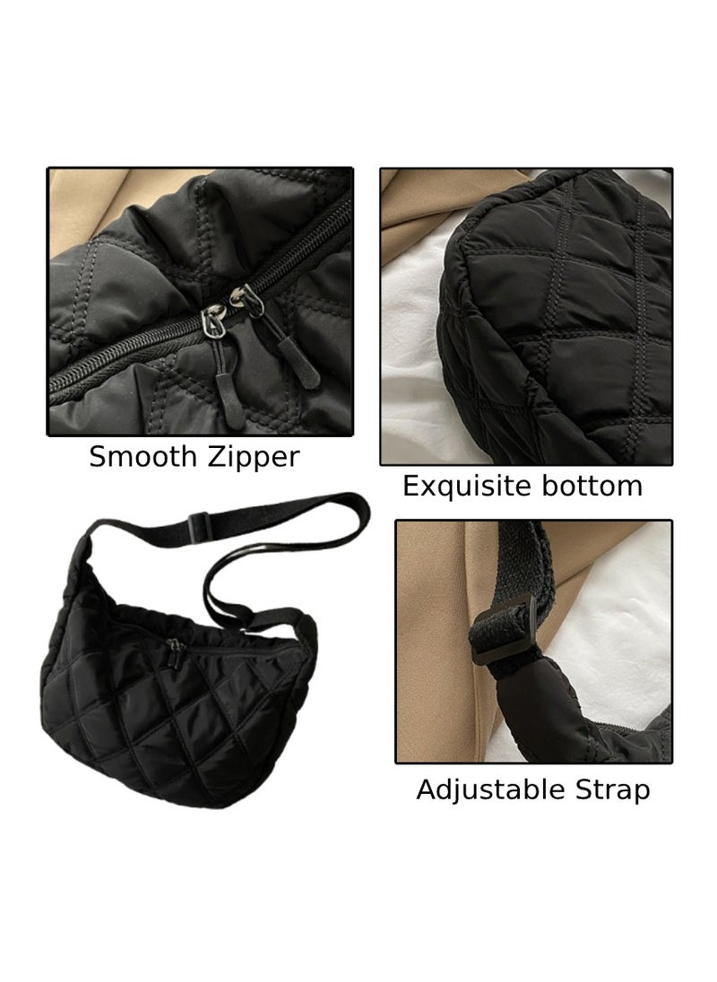 Soko Mesh Soft Black Shoulder Bag: Stylish & Spacious Handbag for Women, Large & Roomy with Adjustable Strap - Trendy, Versatile, and Comfortable  - Image 4