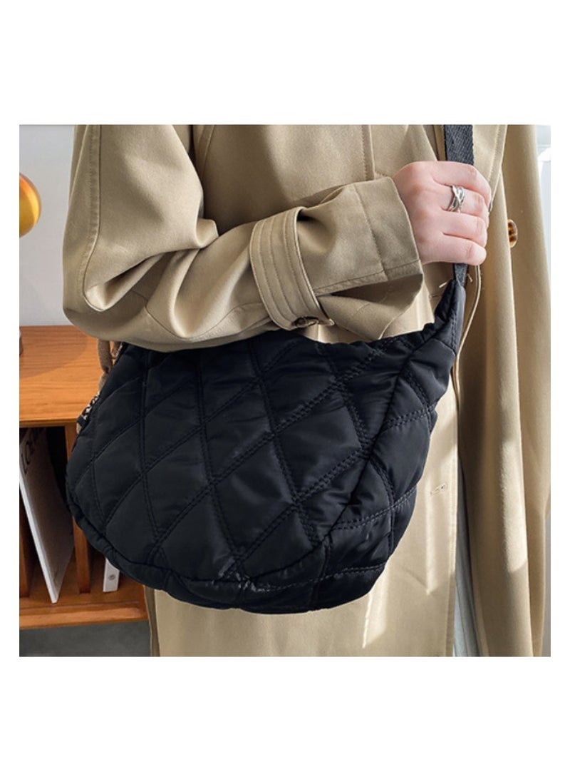 Soko Mesh Soft Black Shoulder Bag: Stylish & Spacious Handbag for Women, Large & Roomy with Adjustable Strap - Trendy, Versatile, and Comfortable  - Image 5