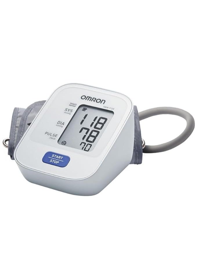 أومرون جهاز قياس ضغط الدم الرقمي الأوتوماتيكي بالكامل Omron HEM 7120 بتقنية Intellisense لقياس دقيق للغاية - محيط الذراع - Image 5