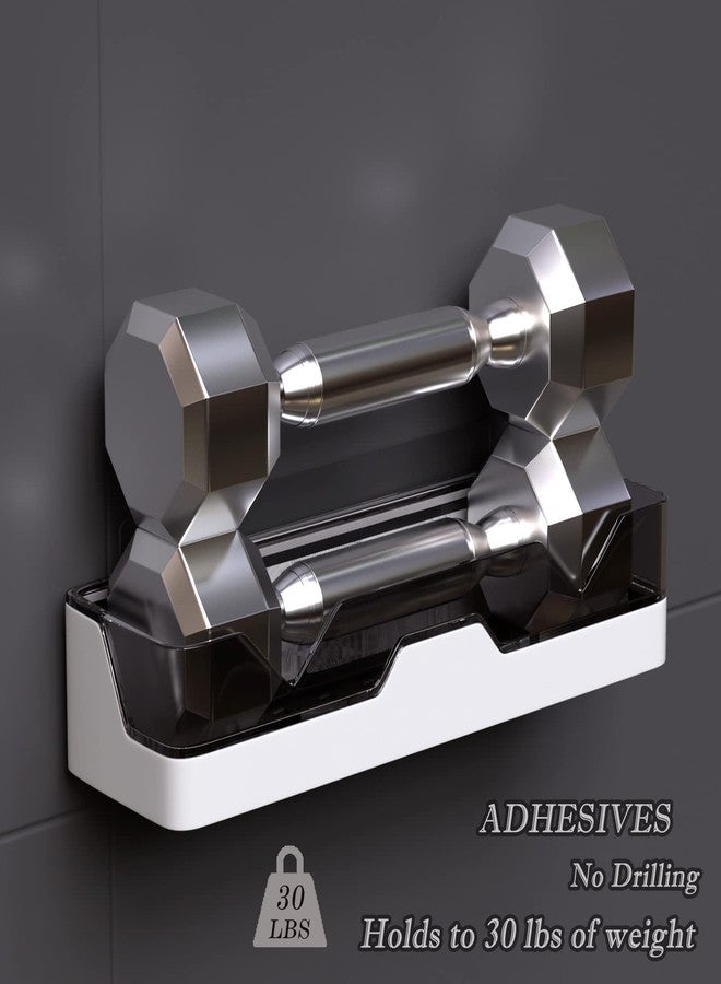 UIFER 2-Pack Adhesive Shower Caddy, Shower Shelves with Hooks, No Drilling Shower Racks for inside shower & Kitchen Storage - Image 3