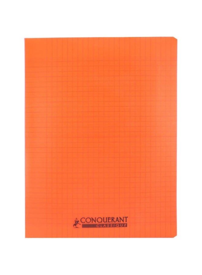 كونكويرانت دفتر ملاحظات (سييس) ٢٤ × ٣٢ سم، ٩٦ صفحة (٤٨ ورقة)، مسطر مربع (فرنسي)، برتقالي - Image 1