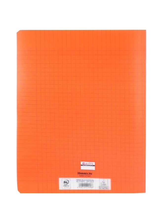 كونكويرانت دفتر ملاحظات (سييس) ٢٤ × ٣٢ سم، ٩٦ صفحة (٤٨ ورقة)، مسطر مربع (فرنسي)، برتقالي - Image 2