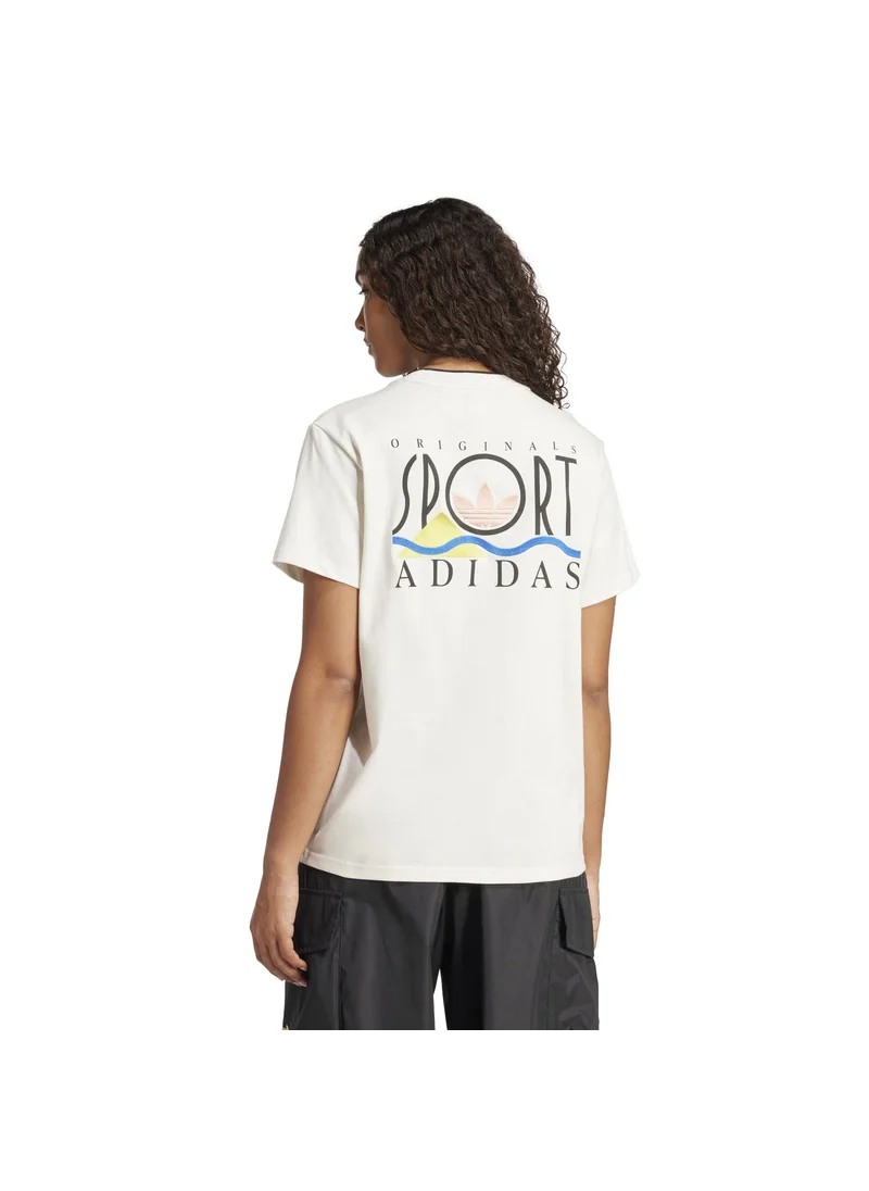 اديداس adidas GRAPHIC LOOSE T White Originals Women T-SHIRTS