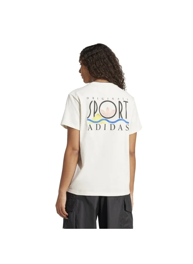 Adidas GRAPHIC LOOSE T White Originals Women T-SHIRTS