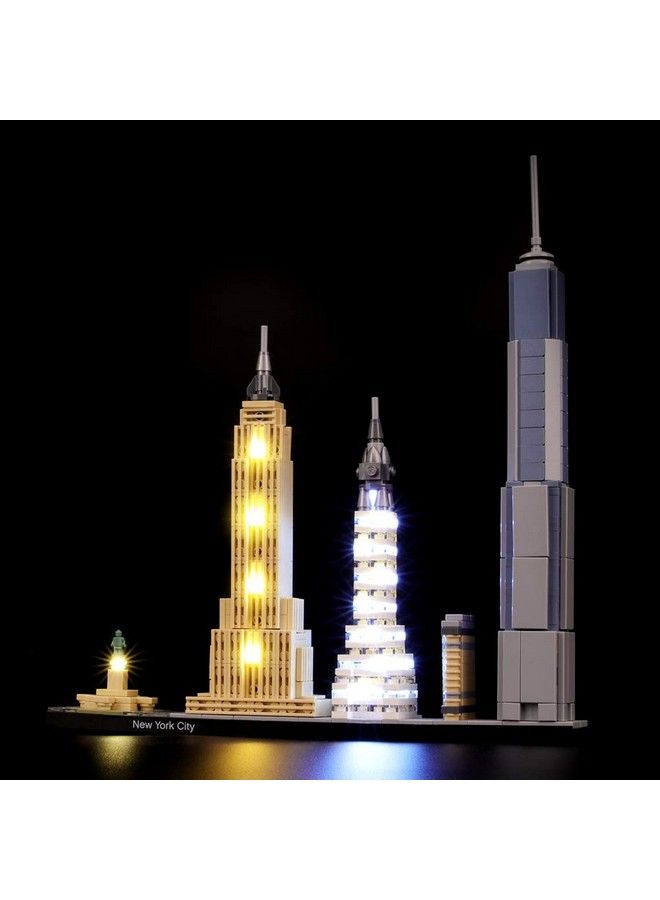 BRIKSMAX طقم إضاءة LED للهندسة المعمارية لمدينة نيويورك متوافق مع نموذج مكعبات البناء ليجو 21028 لا يتضمن مجموعة ليجو - Image 4