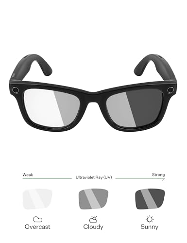 Mryok UV400 Replacement Lenses for Ray-Ban RW4012 Wayfarer(Gen 2) 50mm Sunglasses, HD Polarized, UV Protection, Impact Resistant & Perfectly Fit - Adapt Gray Photochromic - Image 2