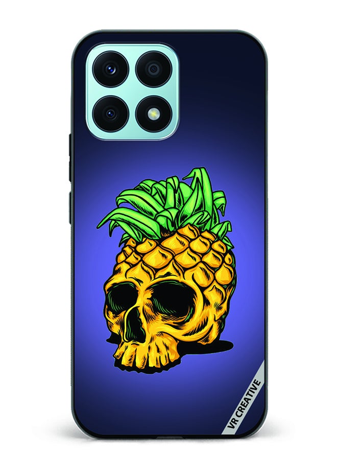 VR CREATIVE Protective Case Cover For Honor X8a Pineapple Skull Design Multicolour - Image 1