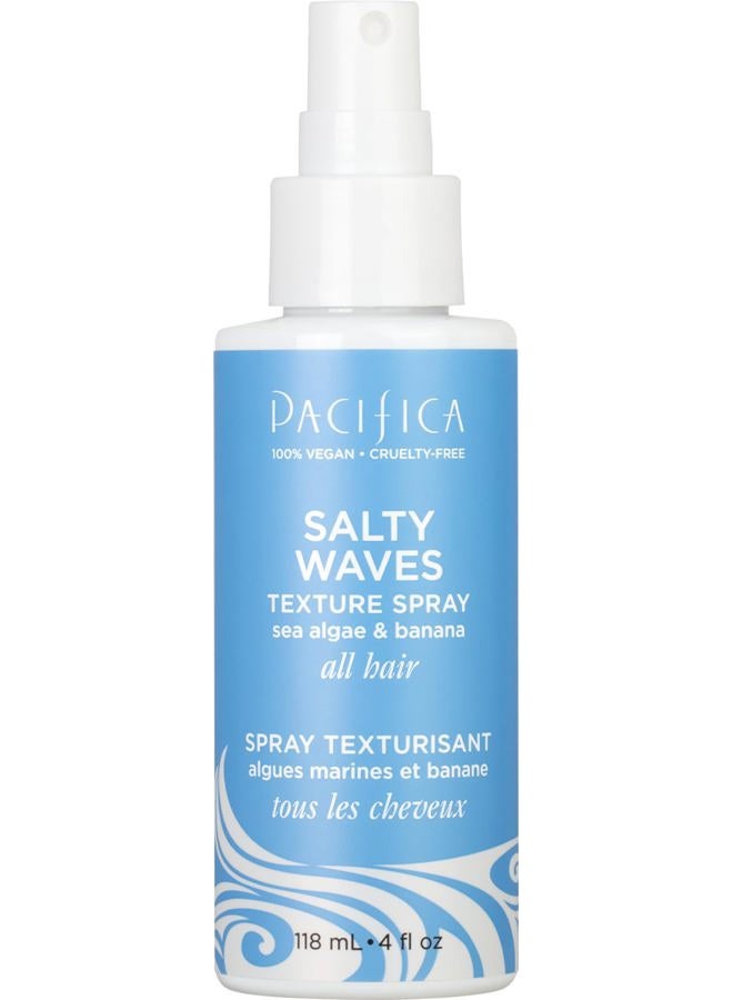 Pacifica Beauty, Salty Waves Texture Sea Salt Spray for Hair, Beachy Waves, Wavy Hair Products, Hydrating, Banana Scent, Curl Enhancing, Paraben Free, Sulfate Free, Vegan & Cruelty Free - Image 1