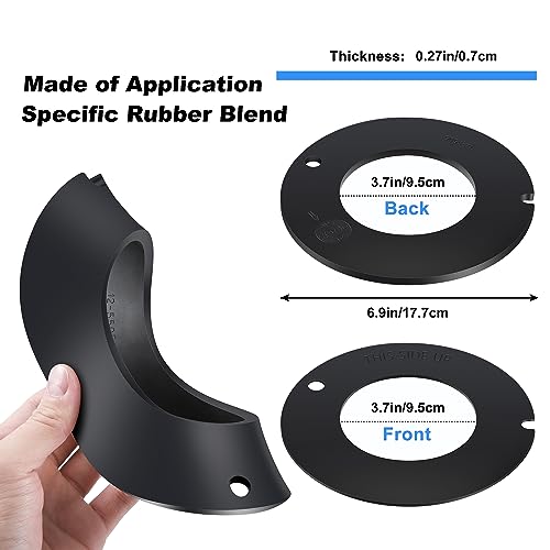 Dreyoo طقم تجميع صمام مياه RV مع 2 قطعة من ختم مطاطي للمرحاض RV 385311462 و 385316140، قطع مرحاض RV للمقطورة 385314349 متوافقة مع مرحاض Sealand EcoVac Vacuflush بدواسة تدفق المياه - Image 4