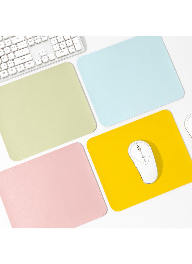 Generic - Dirt Resistant Leather Mouse Pad Non-Slip Laptop Office Desk Mat Simple Mouse Small Size Pad For Boys And Girls Games-Color:24*30cm-Pattern:Coffee - Image 1