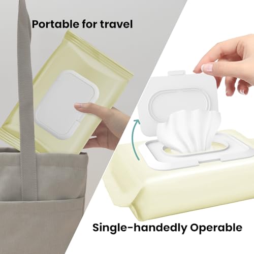 KNOCLOC Reusable Wipes Lid for Non Flip Top Baby Wipes Refill, Reusable for Over 1 Year, 2 Pcs - Image 5