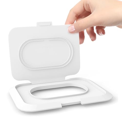 KNOCLOC Reusable Wipes Lid for Non Flip Top Baby Wipes Refill, Reusable for Over 1 Year, 2 Pcs - Image 1