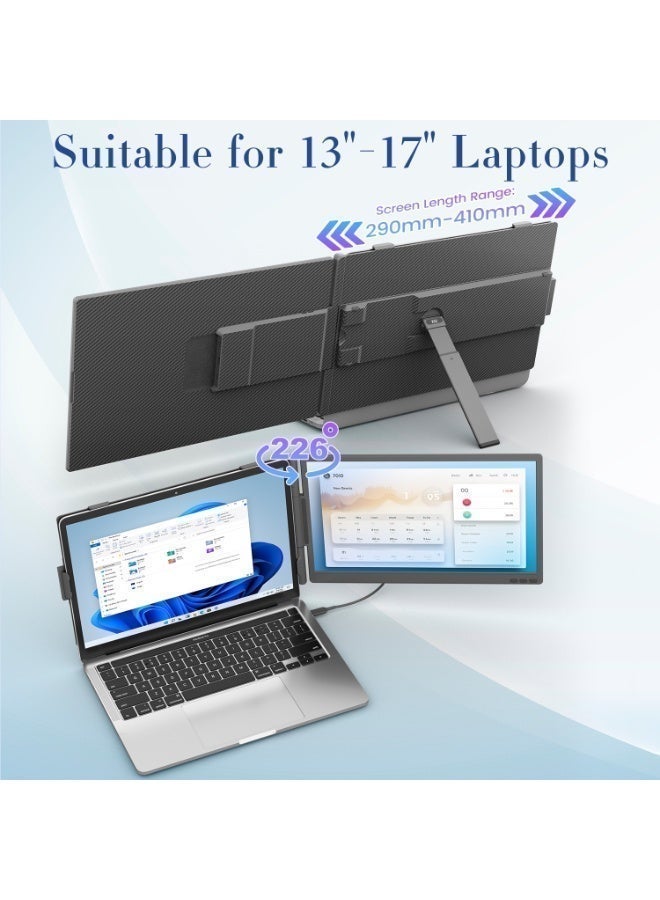 Teamgee 14" FHD 1080P Portable Laptop Screen Extender, USB‑C & HDMI Plug & Play, Compatible with 13‑17.3" Laptops Windows Mac Android Switch PS5 - Image 4