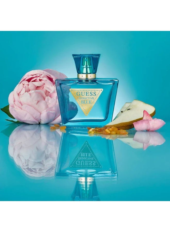 جس مجموعة عطر جيس سيدكتيف بلو نسائي – أو دو بارفان 75 مل + 15 مل + لوشن جسم 100 مل - Image 2