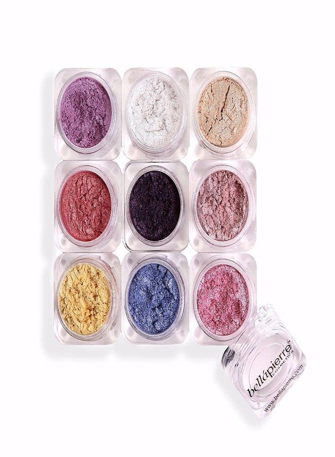 bellapierre Shimmer Powder 9 Stack | Paraben Free Eyeshadow | Vegan & Cruelty Free Eye Makeup - 9 Count - Astrid - Image 1
