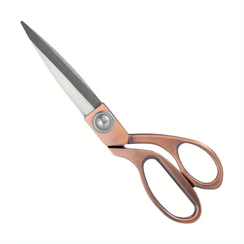 Rose Golden Stainless Steel Scissors 9.4 Inch Handmade Craft Sewing Office Paper Sharp Blade - Image 1