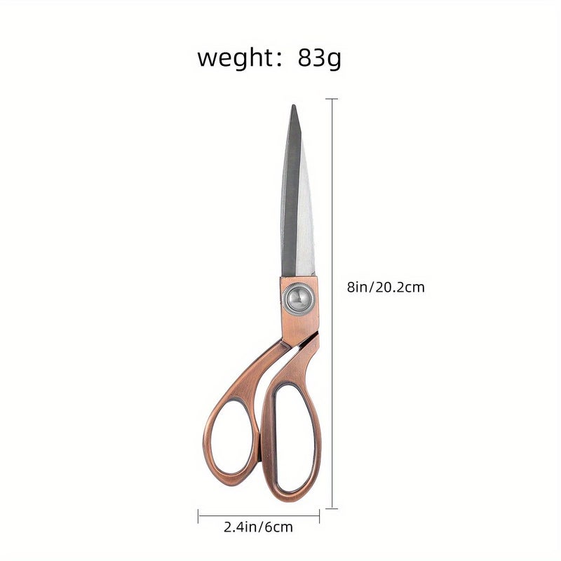 Rose Golden Stainless Steel Scissors 9.4 Inch Handmade Craft Sewing Office Paper Sharp Blade - Image 2