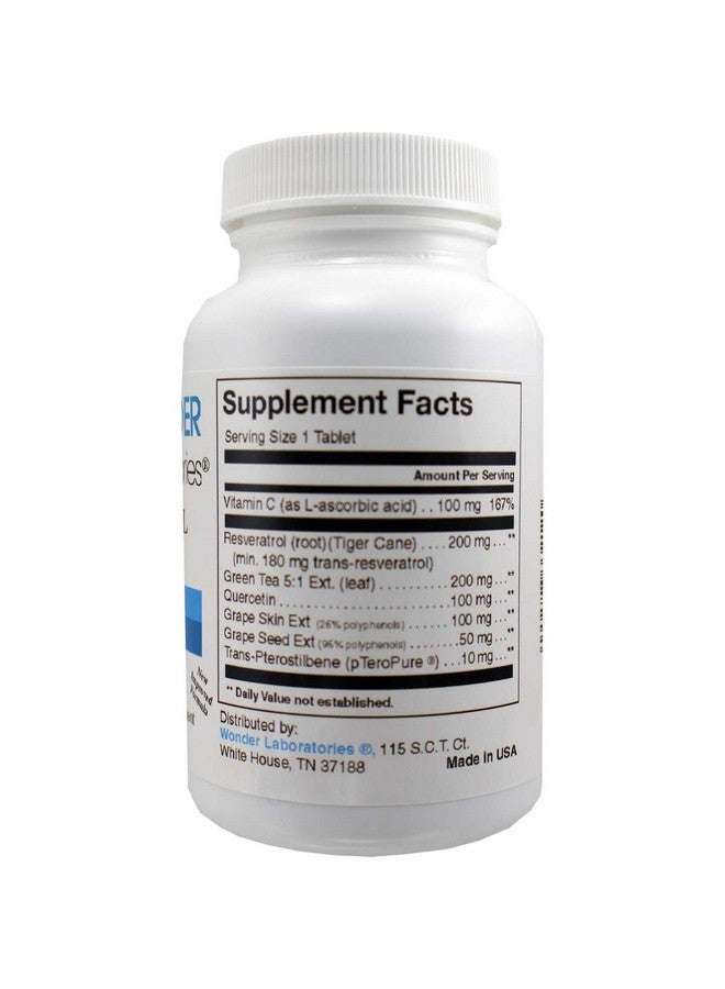 Wonder Laboratories Resveratrol Red Wine Complex Natural Source - 120 Capsules #3321 - Image 2