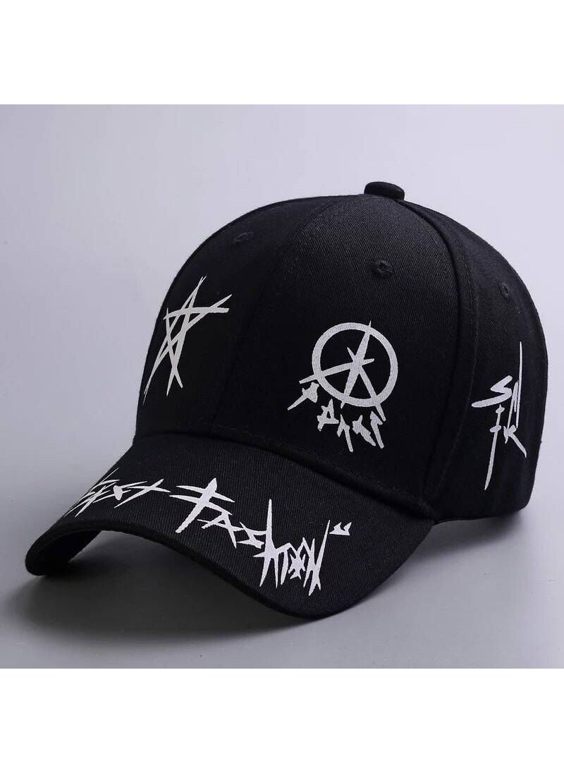 Generic - Unisex Casual Baseball Cap Hip Hop Korean StyleStar X-Black Star X-Black - Image 1
