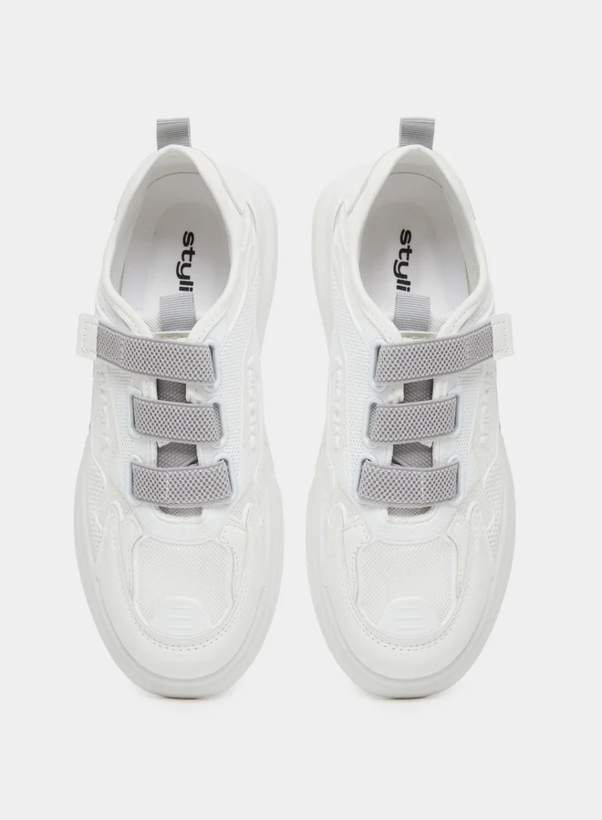 Styli Styli Contrast Hook and Loop Closure Sneaker