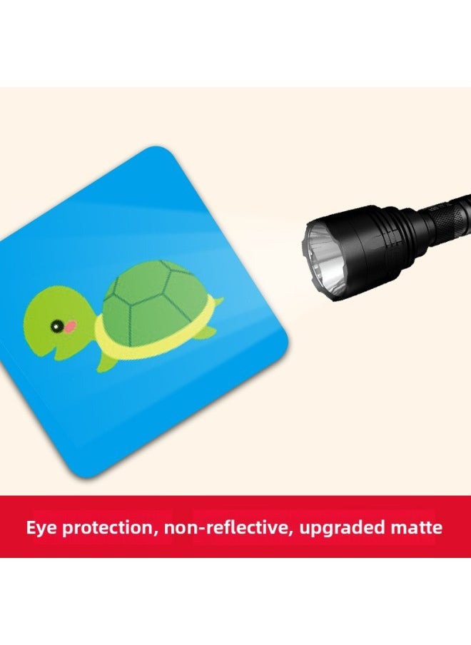 Baby 6 Color Vision Tracking Toy Newborn Baby Early Education Cognitive Vision Stimulating Black And White Flash Card 0 To 3 Months 1 Year Old-Color:Smart Child Color Flash Card (2 Volumes/set)