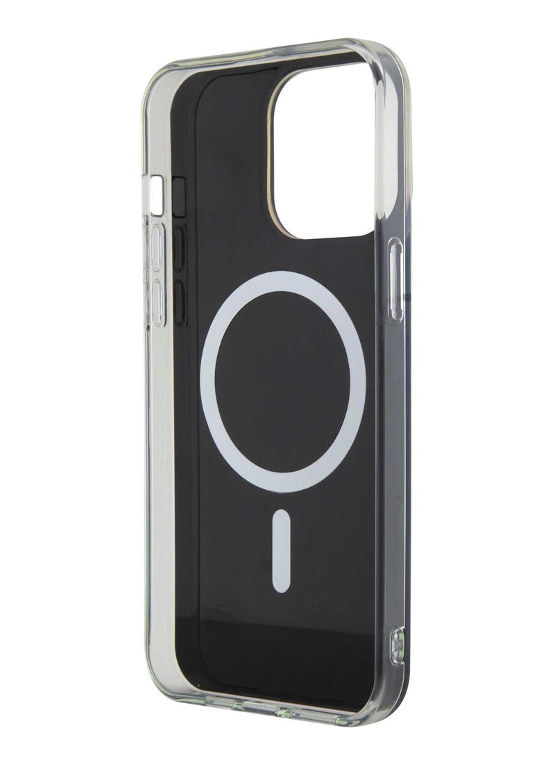 GUESS iPhone 15 Pro Case IML MagSafe TPU/PC Back Cover / Damage and Scratch Protection / Accurate Cutouts / Easy Snap-On - Rainbow - Image 4