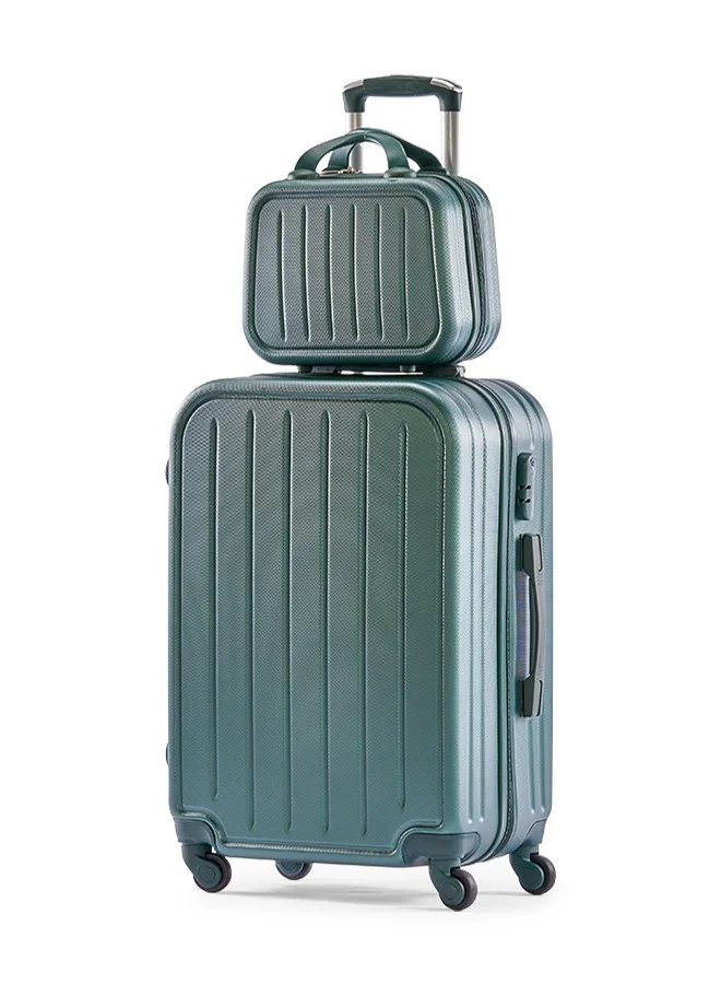 LIMRA Hardside 6 Piece Luggage Trolley Set D.Green