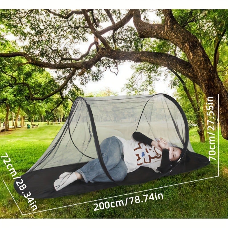 Portable Mosquito Net for Camping and Outdoor Adventures - Easy Setup, No Installation Required, Breathable Polyester Fabric, Perfect for Travel, Parties, and Backyard Fun