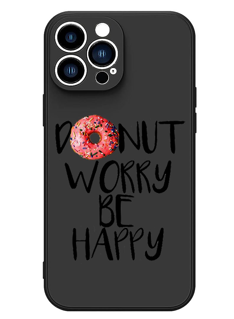 Theodor Protective Slim Fit Case Liquid Silicone Cover with Full Body Protection Anti-Scratch Shockproof Case For iPhone 13 Pro Black  - Dubai Black - Image 1