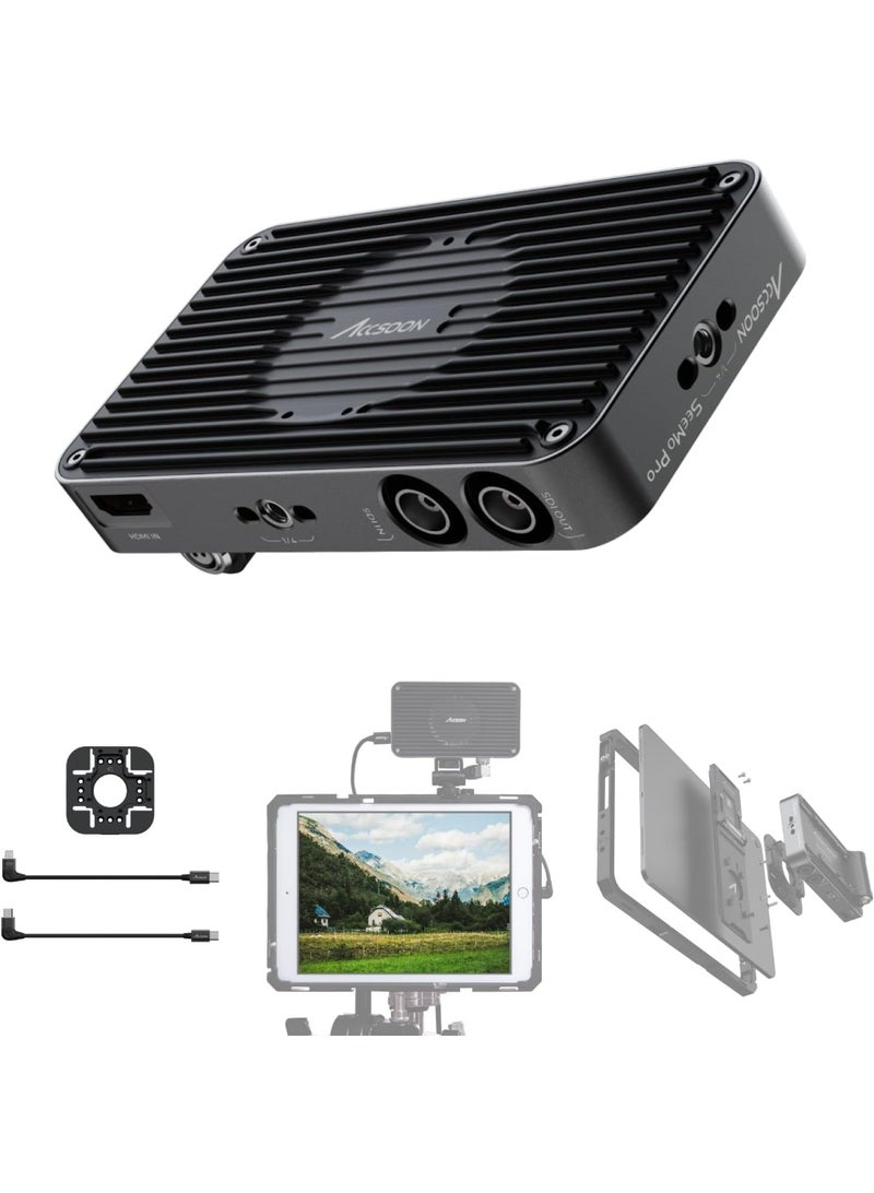 Accsoon Seemo Pro UIT02-S HDMI/SDI to iOS Video Capture Adapter – Live Streaming, Recording, and Professional Mobile Video Capture - Image 1