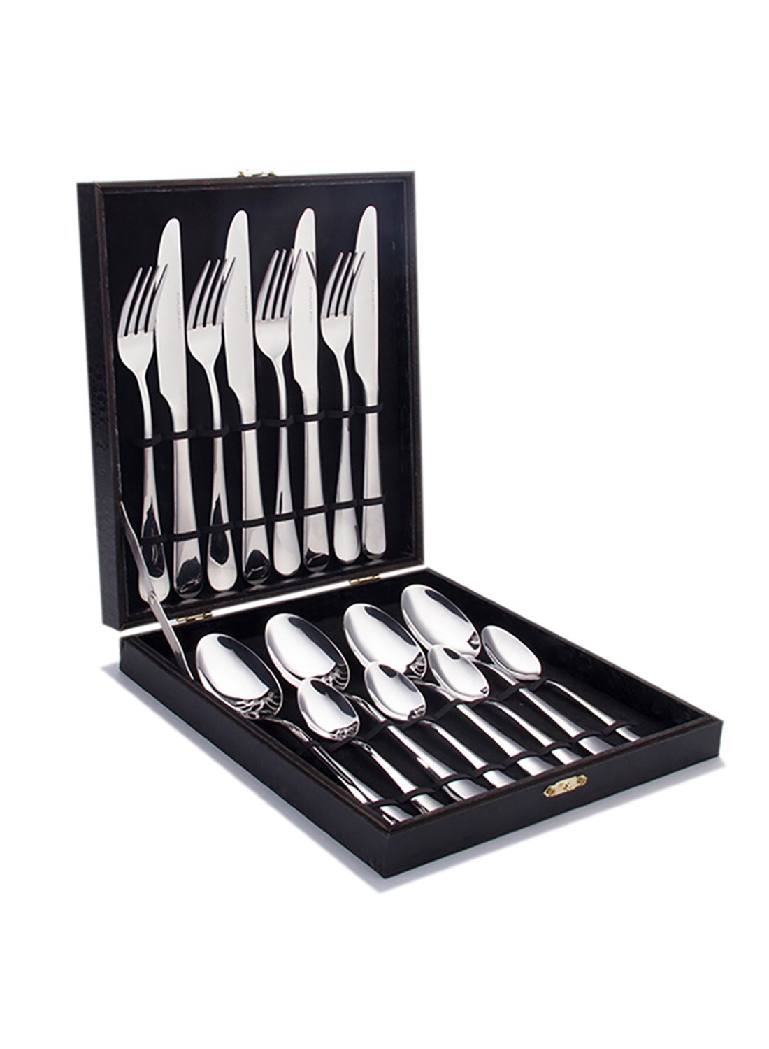 16-Piece Stainless Steel Cutlery Set With No Texture On The Surface Kitchen Utensil Set Western Tableware Suitable For Home Kitchen Restaurant Hotel Party Dining Picnic Dining Exquisite Packaging For Gifts Silver 23,18,14cm