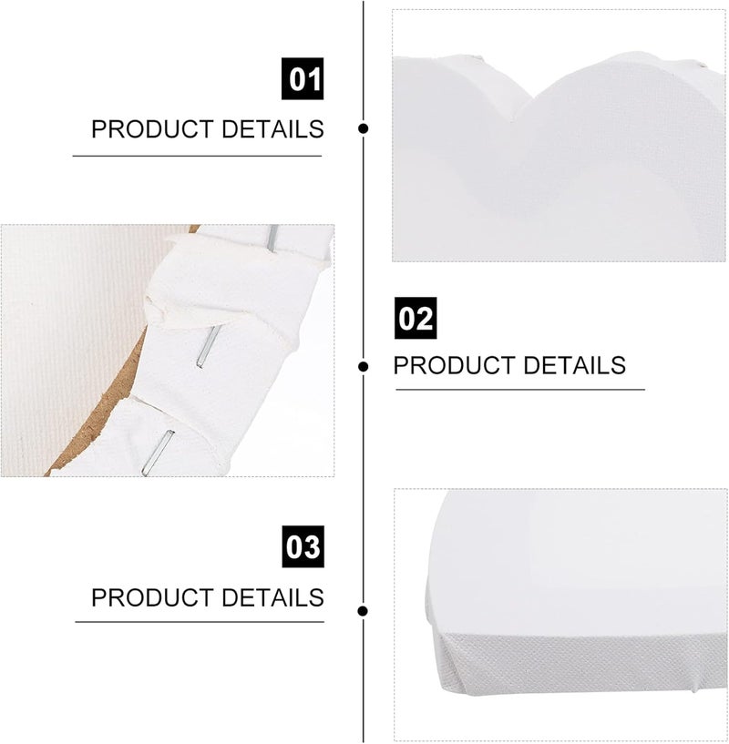 Fitto Canvas Heart Wall Art 20cm x 20cm, Romantic Home Decor, Heart Canvas Print, Wall Hanging Decoration - Image 4