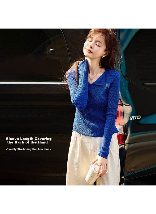 Mt [stylish And Elegant Winter V-neck Slim-fit Long-sleeve Knit Sweater For Enhancing Fair Skin Tone - Image 1
