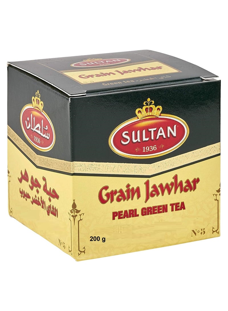 Sultan Grain Jawhar Pearl Green Tea 200 G - Image 1