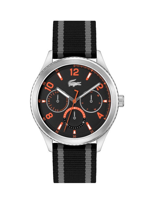 Round Analog Men's Black Case Wrist Watch - 2011291