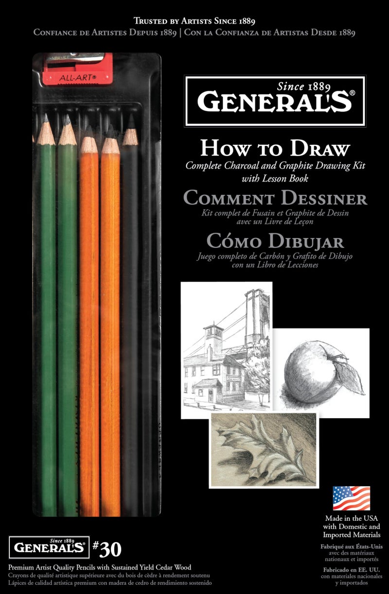 General Pencil How To Draw Kit 30GPAssorted