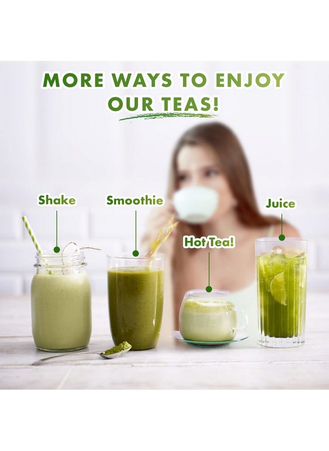 Opportuniteas Organic Turmeric Tea Powder Matcha Green Tea Turmeric Cinnamon Ginger Black Pepper Natural Joint Support Supplement For Juice Smoothie & Drinks Vegan & Nongmo 30 Servings  - Image 4