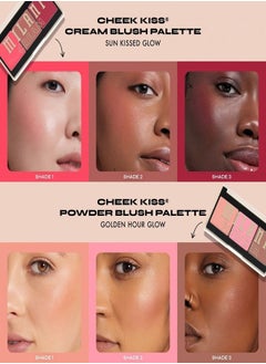 MILANI Milani Cheek Kiss Powder Blush Palette – 120 Golden Hour Glow | Lightweight, Blendable, Buildable, Matte & Shimmer Finishes  - Image 3