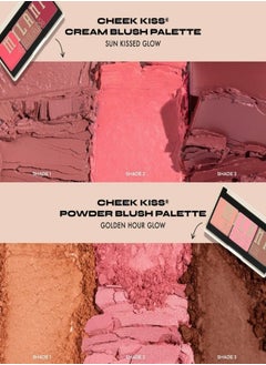 MILANI Milani Cheek Kiss Powder Blush Palette – 120 Golden Hour Glow | Lightweight, Blendable, Buildable, Matte & Shimmer Finishes  - Image 5