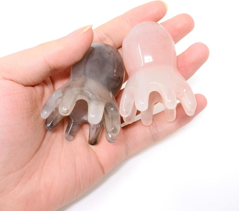 Yueton 2PCS Octopus Scalp Massager Gua Sha Head Body Relaxing Creative 8 Tentacles Head Scratcher Fun Massage Tool Comb for Women Men - Image 3