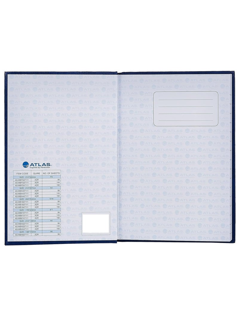 ATLAS A4 Size Manuscript Lined Register Book 144 Pages  - Image 3