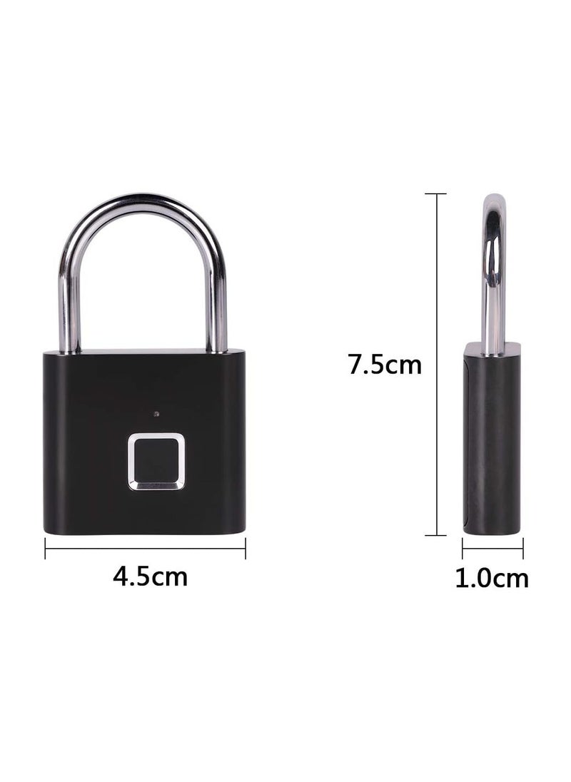 ELTRAZONE Fingerprint Padlock – One-Touch Open Lock for Gym, Locker, Sports, School, & Employee Lockers, Suitcase | No App or Bluetooth, Secure & Easy to Use, High-Security Biometric Lock  - Image 4