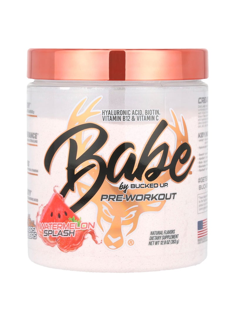 Babe, Pre-Workout, Watermelon Splash, 12.8 oz (363 g)