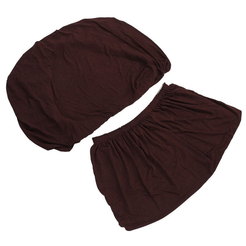 RV Dinette Cushion Cover Waterproofing Fully Wrapped Elastic Sofa Seat Protector for RV Camping Vehicles Trailer Deep Coffee - Image 2