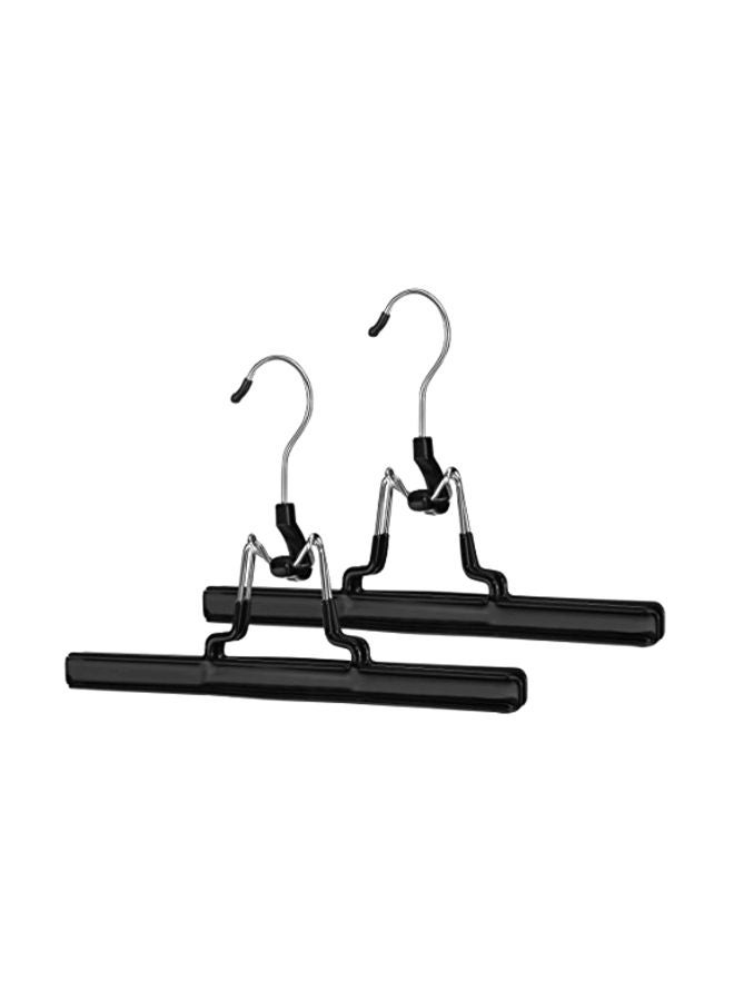 2-Piece Skirt And Slack Hanger Set Black/Chrome 10.25x6.25x1inch - Image 1