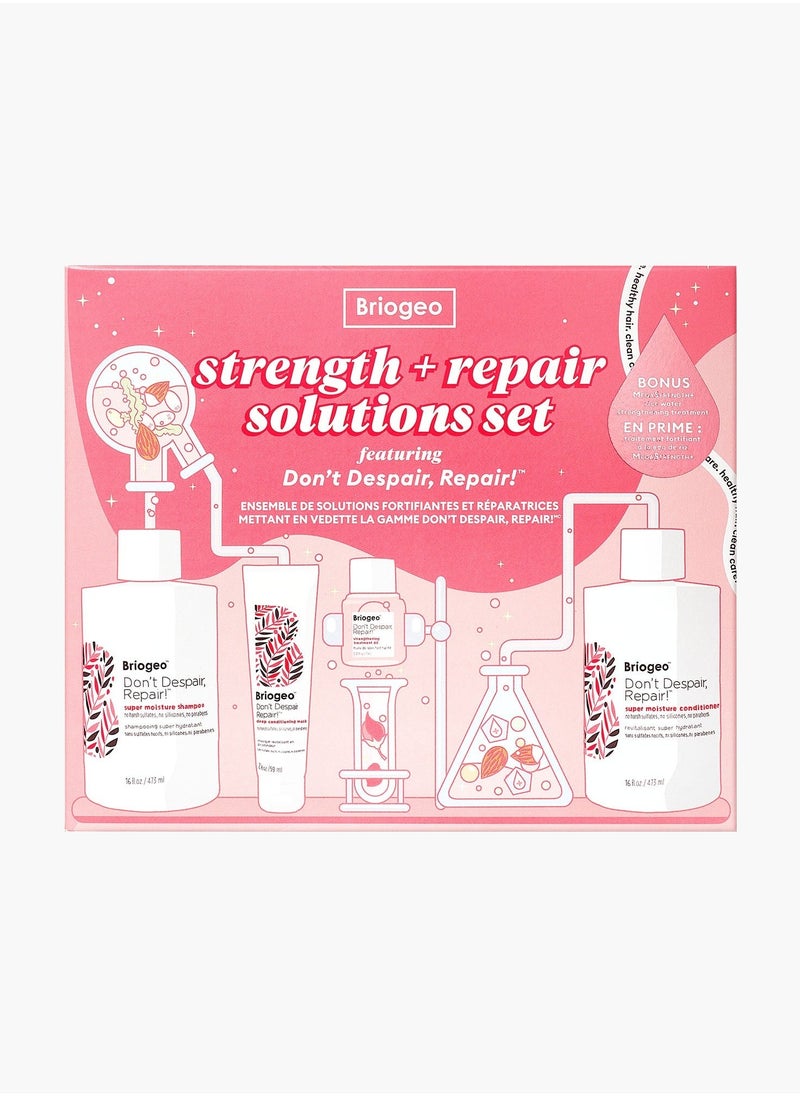 Briogeo - Strength + Repair Solutions Set for Dry + Damaged Hair (DDR Rice FS Kit) - Image 1